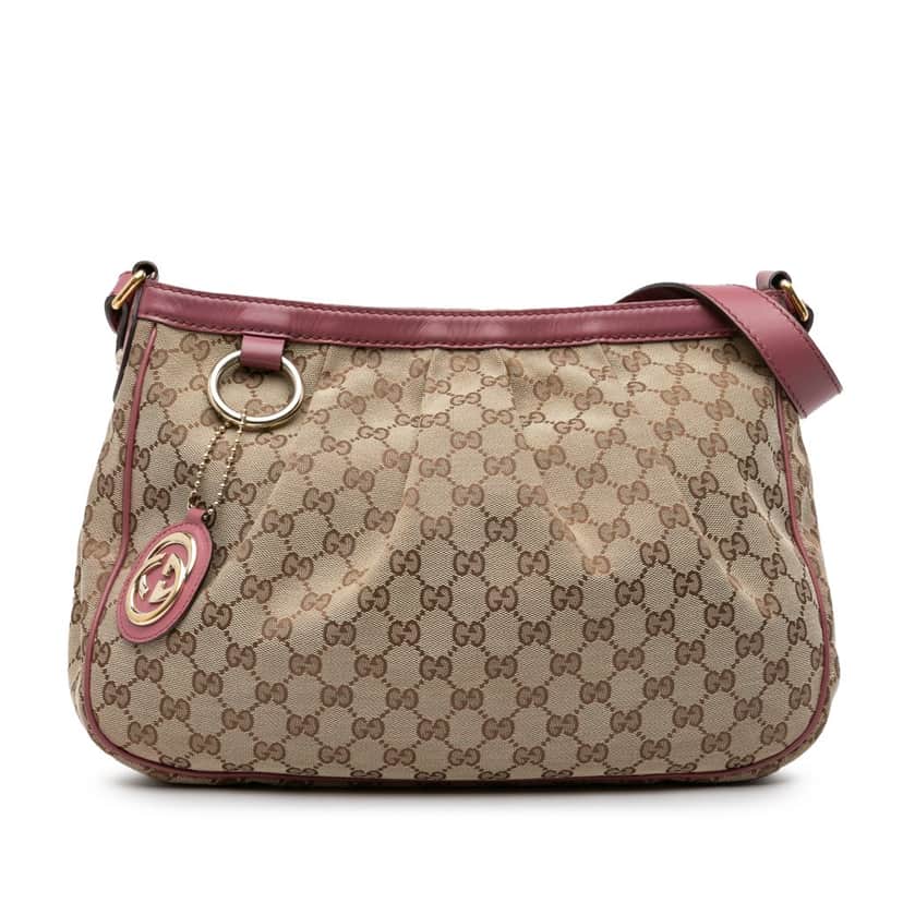 Gucci GG Canvas Sukey Crossbody Brown Canvas Good condition - Front View
