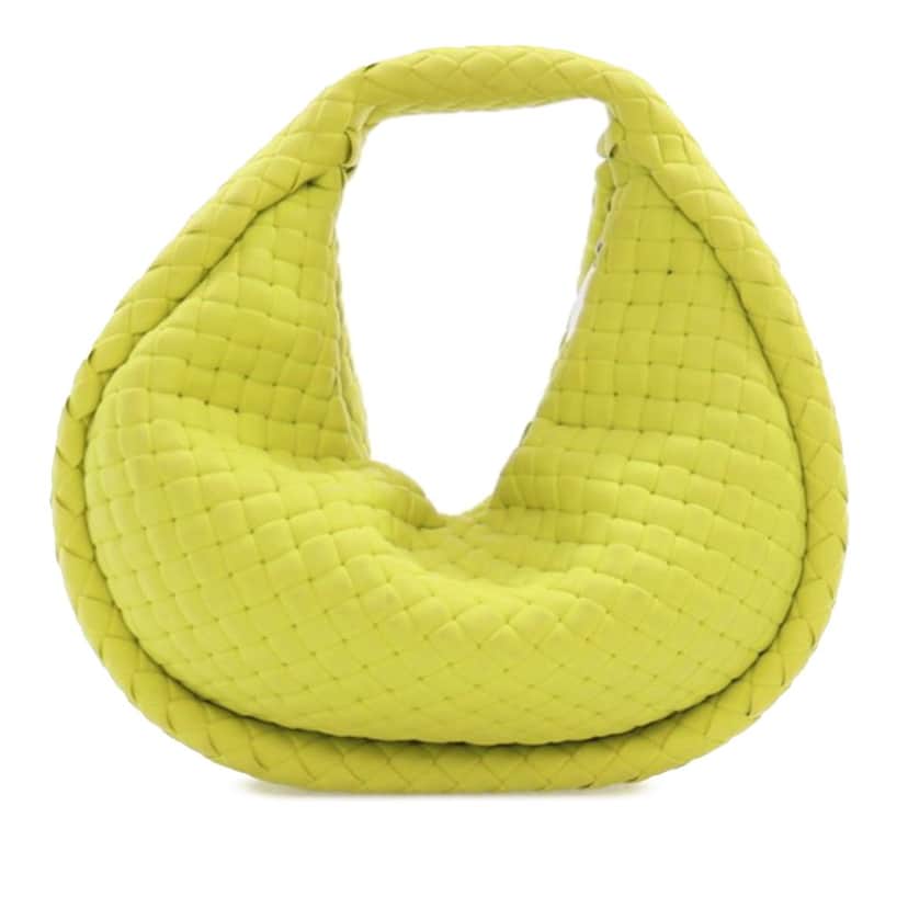Bottega Veneta Mini Rubber Padded Intreccio Jodie Green Polyester Good condition - Front View
