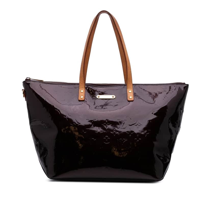 Louis Vuitton Monogram Vernis Bellevue GM Purple Leather Good condition - Front View