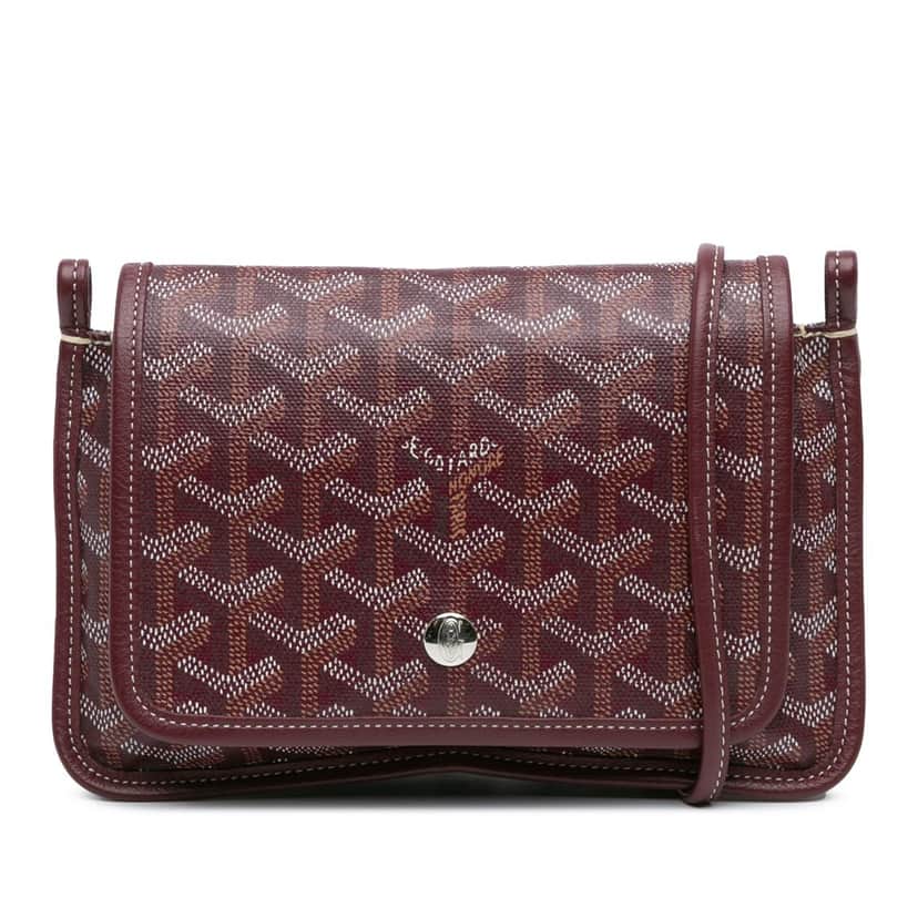 Goyard Goyardine Plumet Pocket Wallet Red Canvas Good condition - Front View