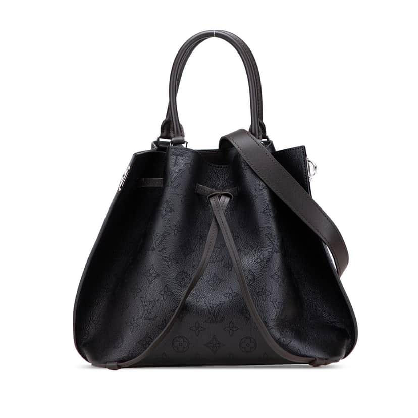Louis Vuitton Monogram Mahina Girolata Black Leather Good condition - Front View