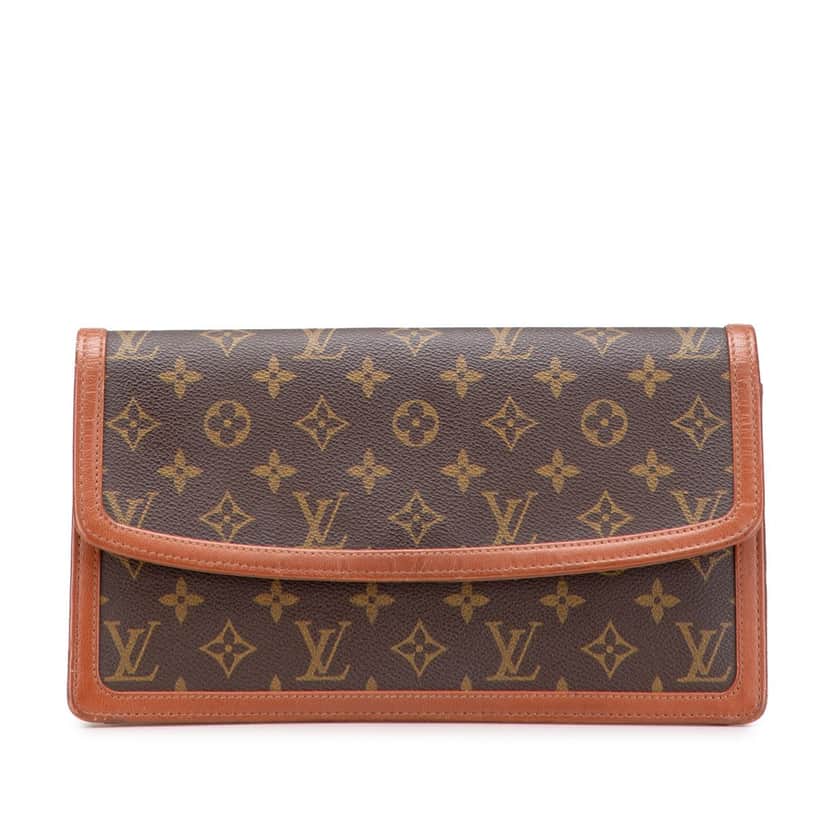 Louis Vuitton Monogram Pochette Dame GM Brown Canvas Good condition - Front View