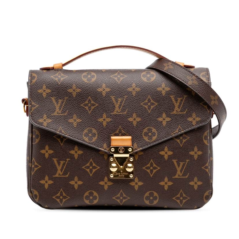 Louis Vuitton Monogram Pochette Metis Brown Canvas Good condition - Front View