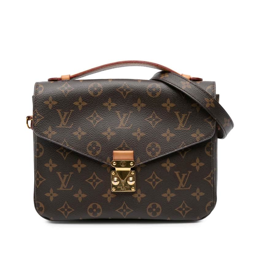 Louis Vuitton Monogram Pochette Metis Brown Canvas Good condition - Front View