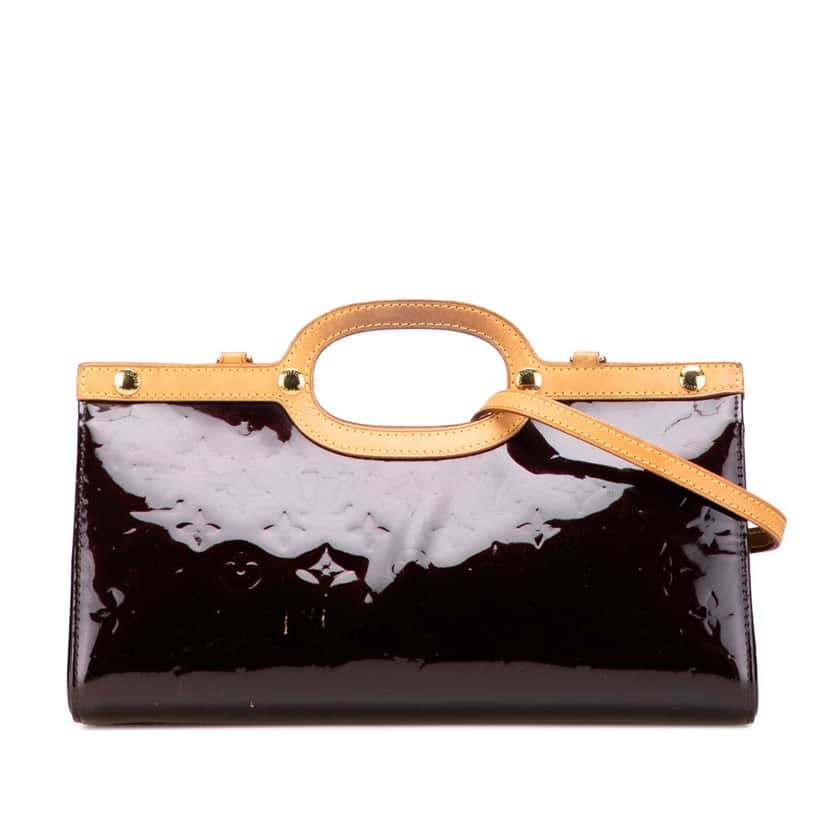 Louis Vuitton Monogram Vernis Roxbury Drive Purple Leather Good condition - Front View
