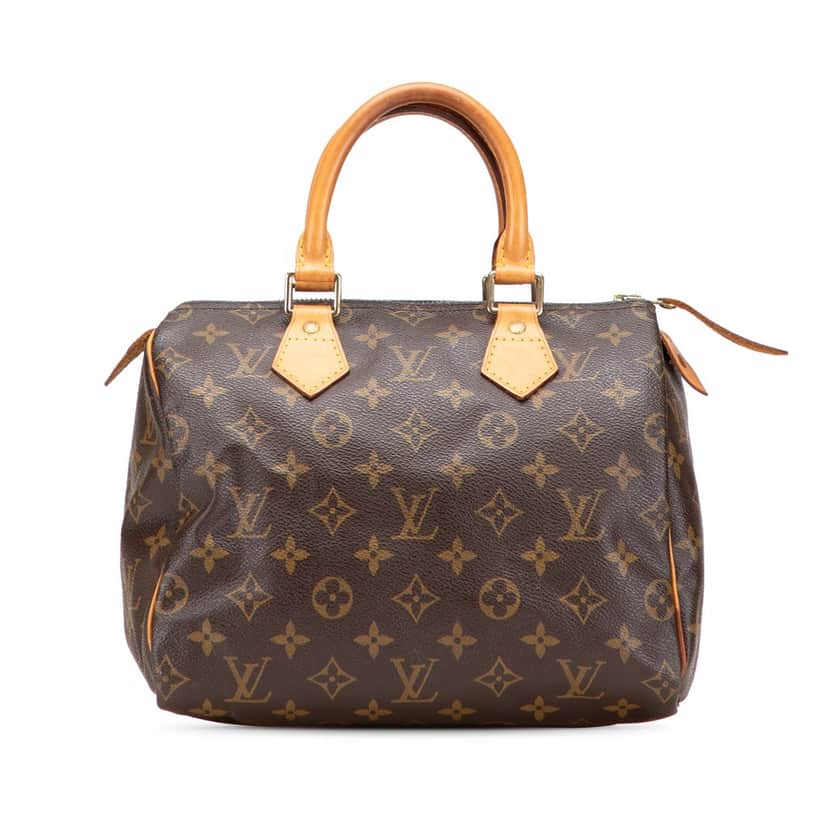 Louis Vuitton Monogram Speedy 25 Brown Canvas Good condition - Front View
