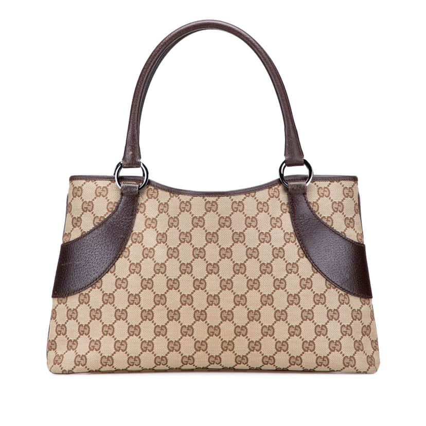 Gucci GG Canvas Tote Brown Canvas Good condition - Front View