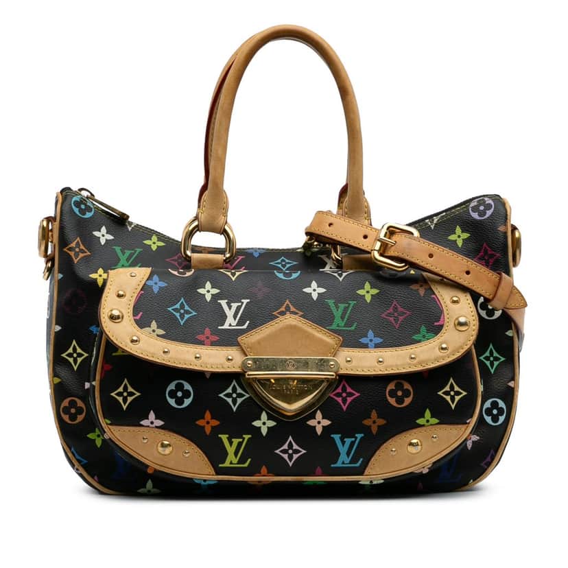 Louis Vuitton Monogram Multicolore Rita Black Canvas Fair condition - Front View