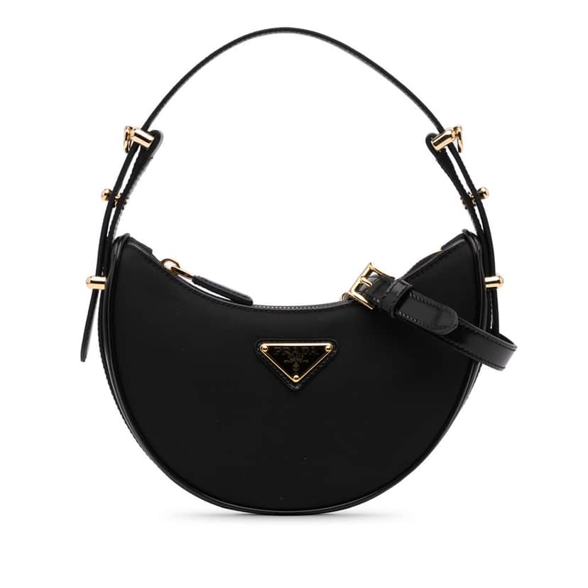 Prada Mini Re-Nylon Arque Bag Black Good condition - Front View