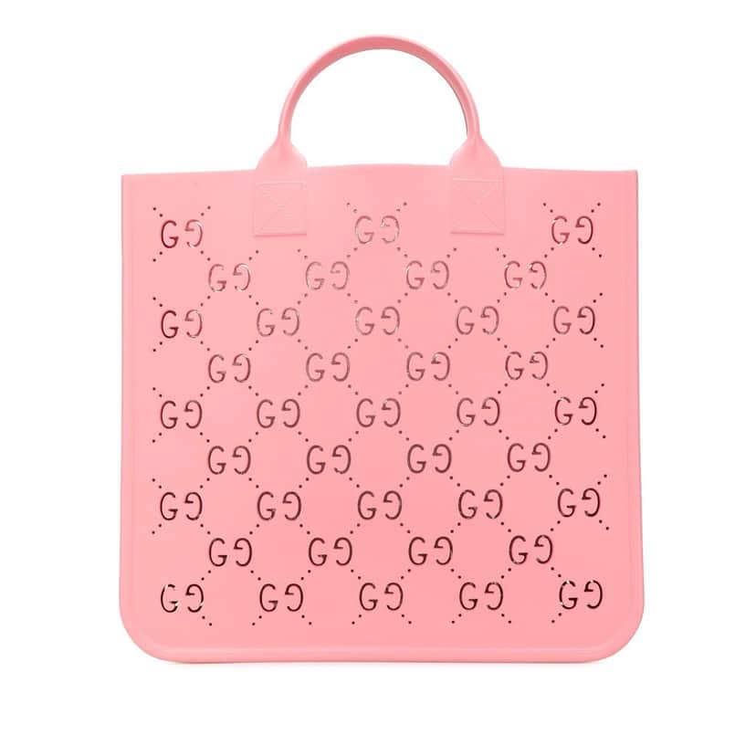 Gucci Kids GG Rubber Tote Pink Polyester Good condition - Front View