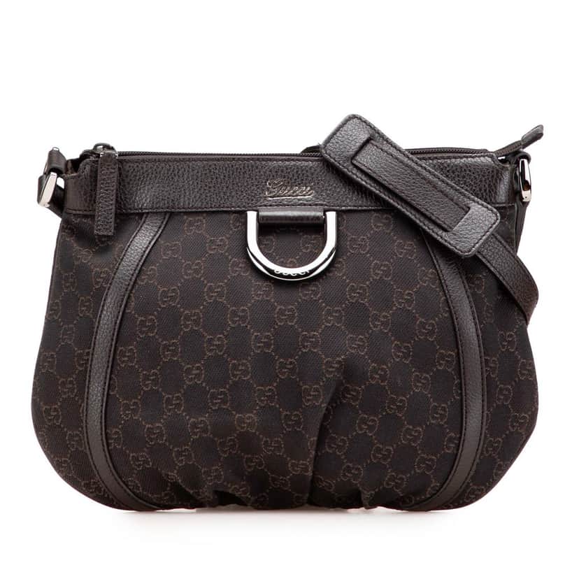 Gucci GG Canvas Abbey D Ring Crossbody Brown Canvas Good condition - Front View