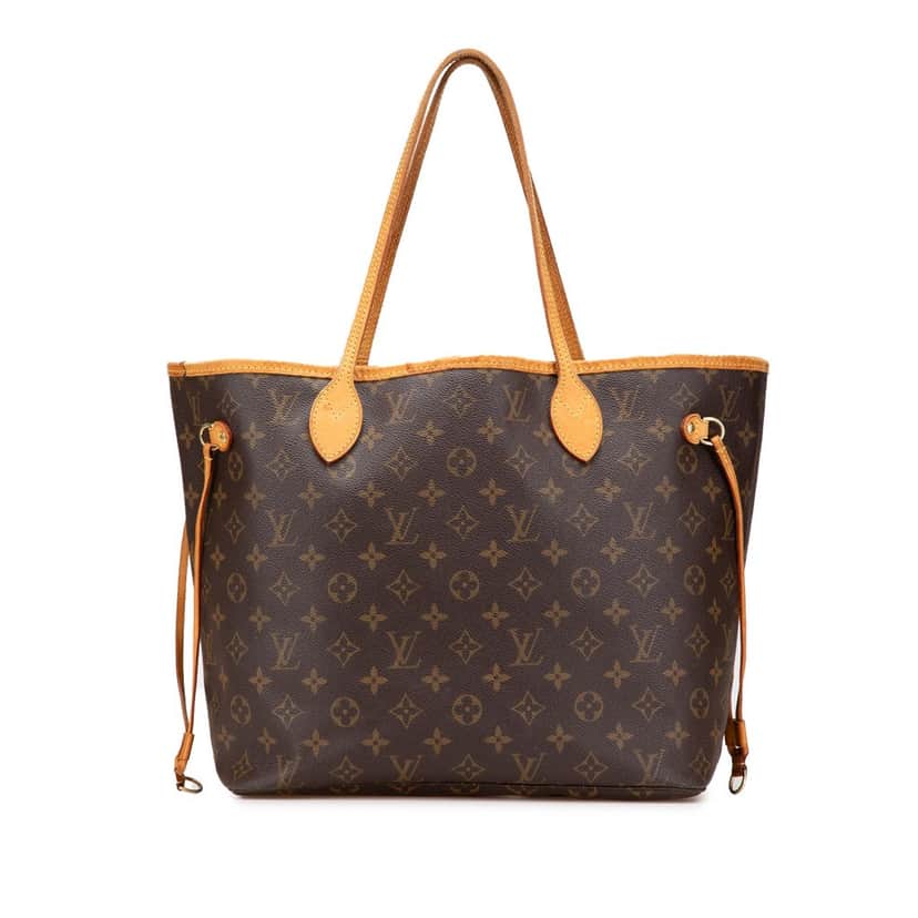 Louis Vuitton Monogram Neverfull MM Brown Canvas Fair condition - Front View