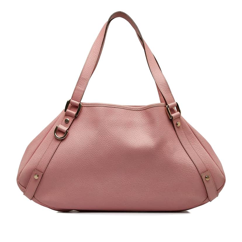 Gucci Leather Abbey D Ring Pelham Shoulder Bag Pink Leather Good condition - Front View