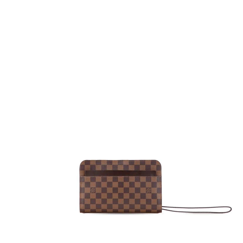 Louis Vuitton Damier Ebene Saint Louis Pochette Brown Canvas Good condition - Front View