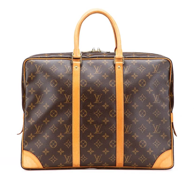 Louis Vuitton Monogram Porte-Documents Voyage Brown Canvas Good condition - Front View