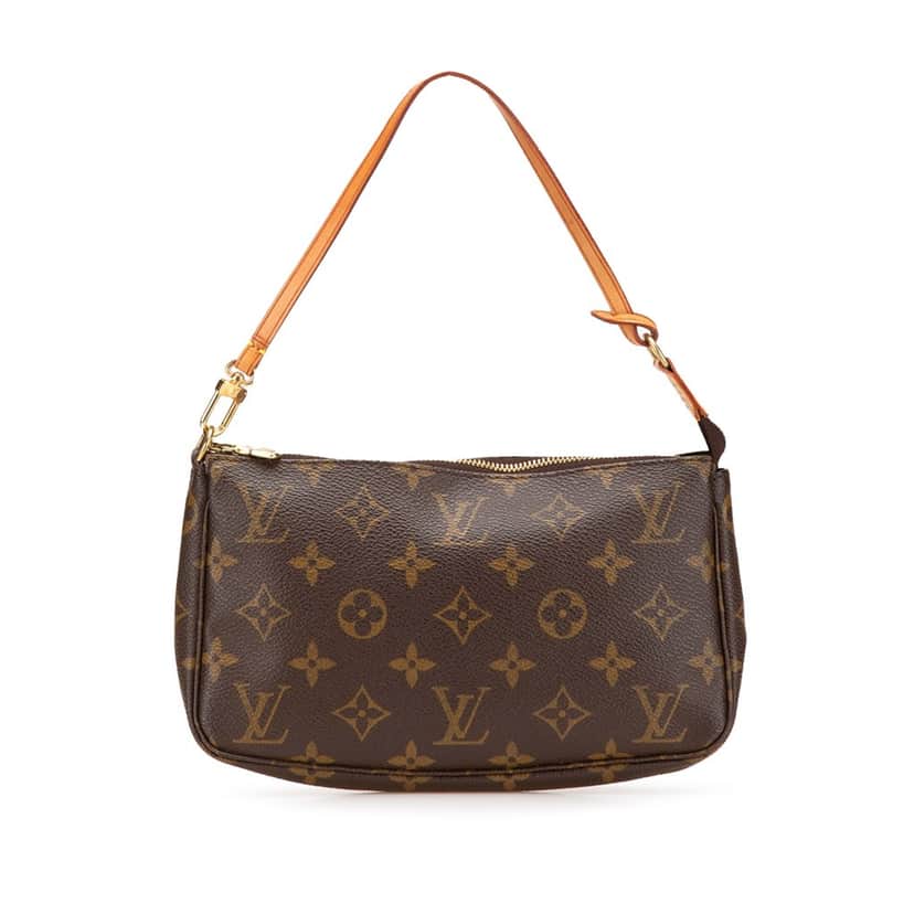 Louis Vuitton Monogram Pochette Accessoires Brown Canvas Good condition - Front View