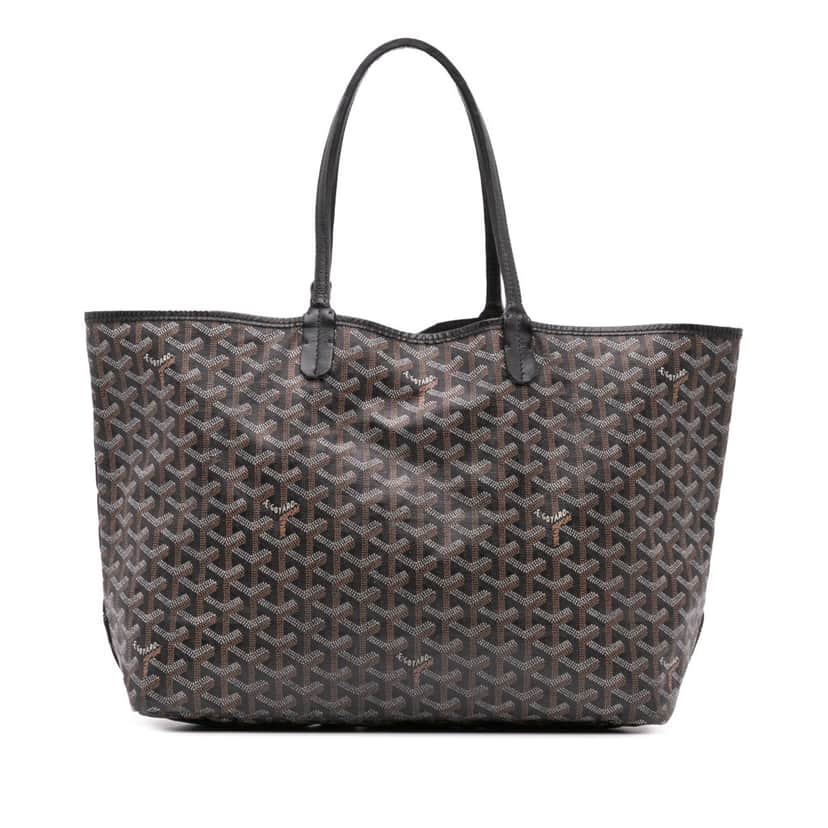 Goyard Goyardine Saint Louis PM Black Canvas Good condition - Front View