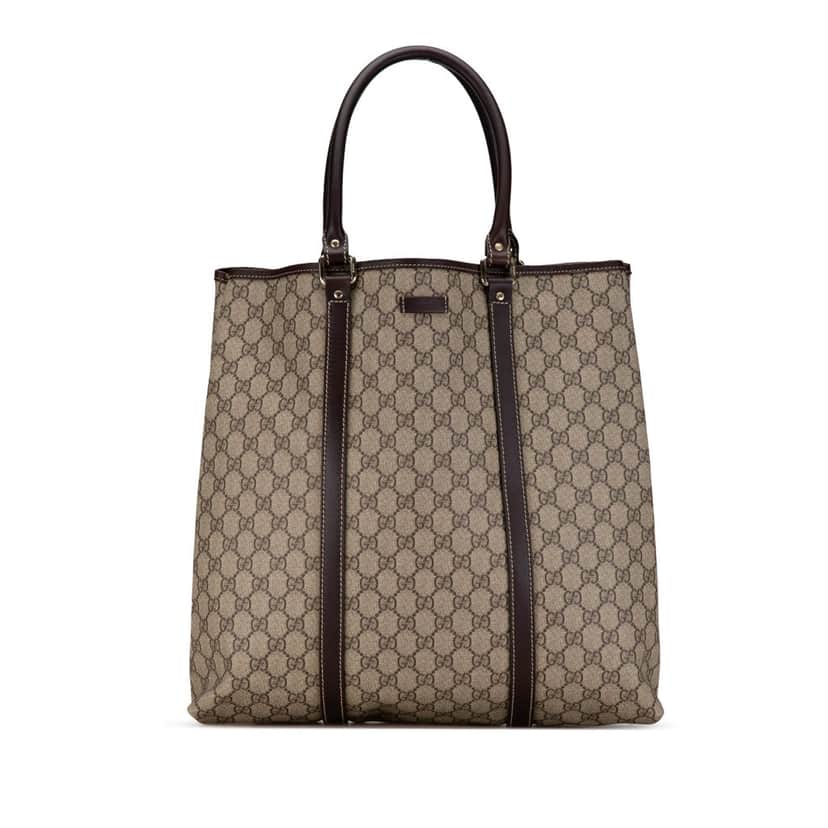 Gucci GG Supreme Joy Vertical Tote Brown Canvas Good condition - Front View
