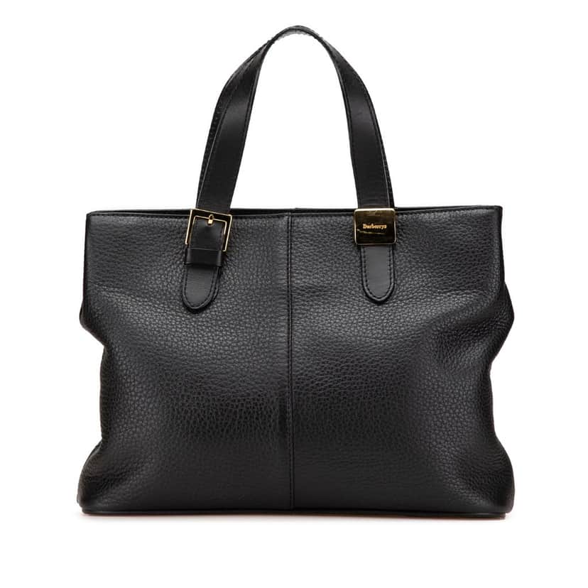 Burberry Leather Tote Black Leather Good condition - Front View