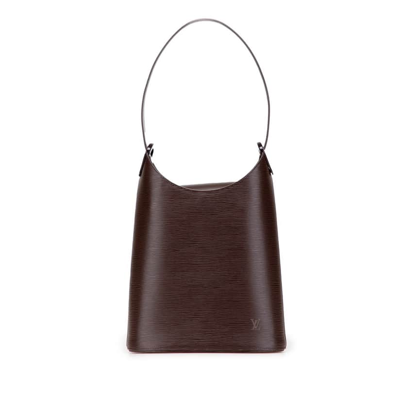 Louis Vuitton Epi Sac Verseau Brown Leather Good condition - Front View
