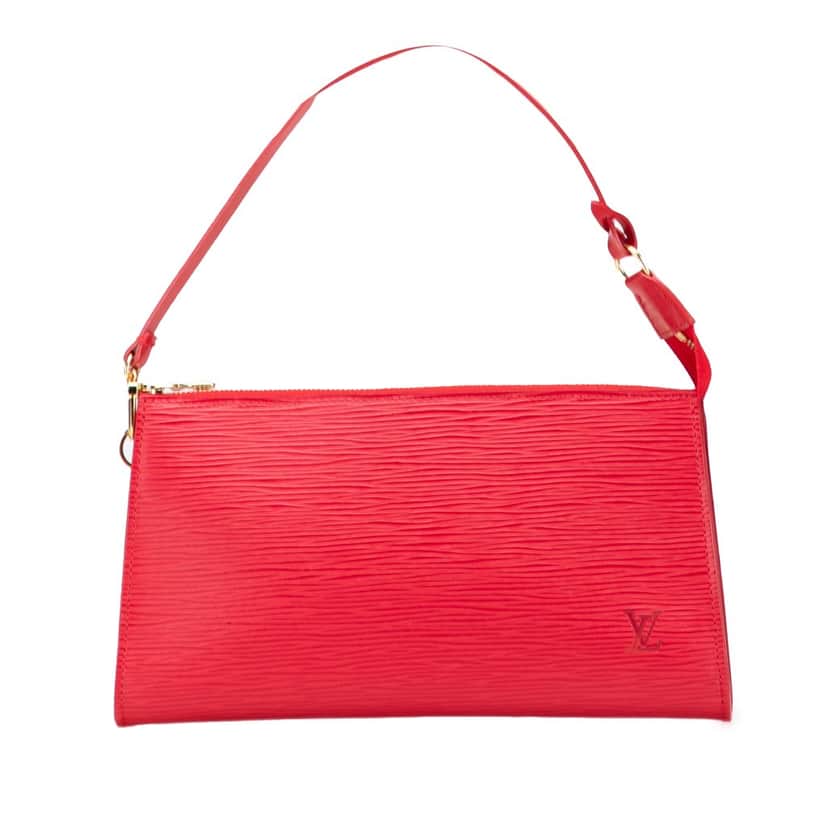 Louis Vuitton Epi Pochette Accessoires Red Leather Good condition - Front View