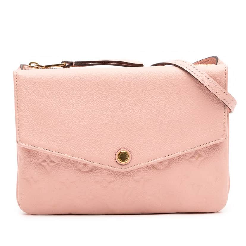 Louis Vuitton Monogram Empreinte Twice Pink Leather Good condition - Front View