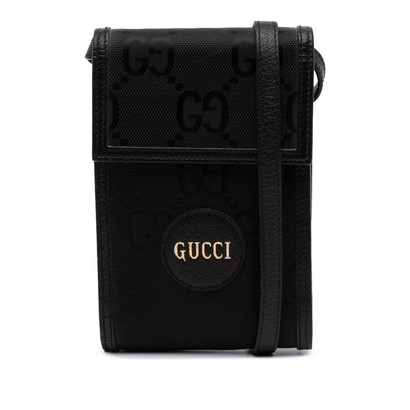 Gucci Mini GG Nylon Off The Grid Crossbody Black Good condition - Front View