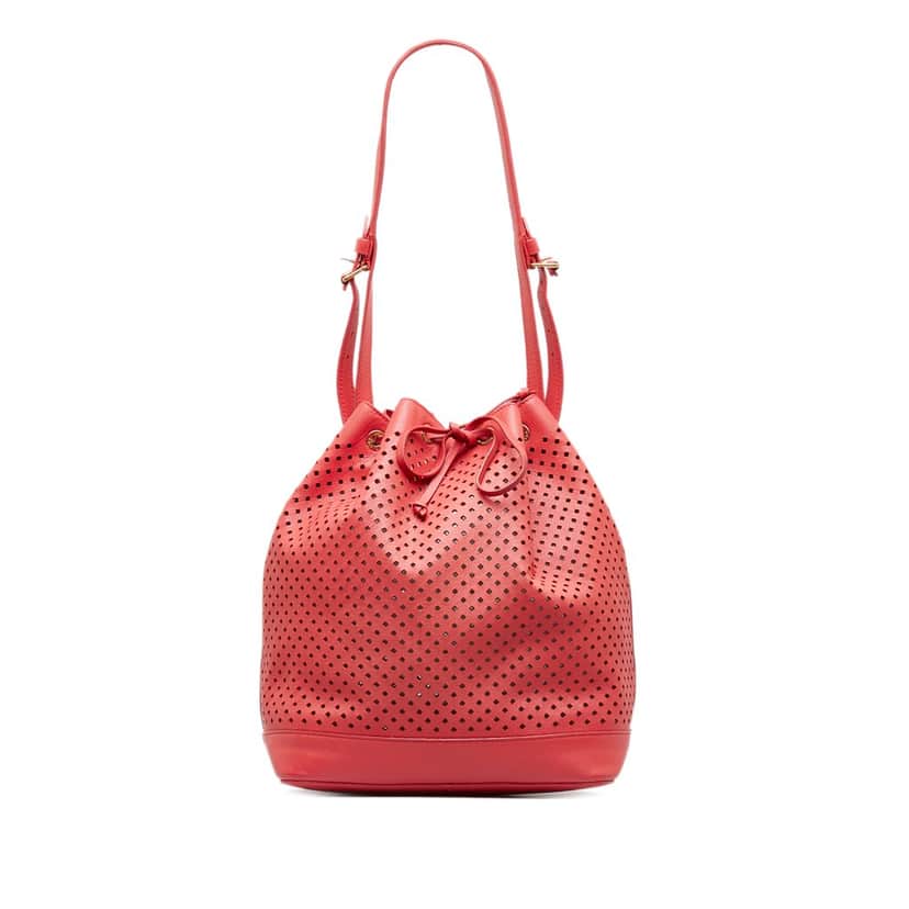 Louis Vuitton x Sofia Coppola Flore Perforated Noe Red Leather Good condition - Front View
