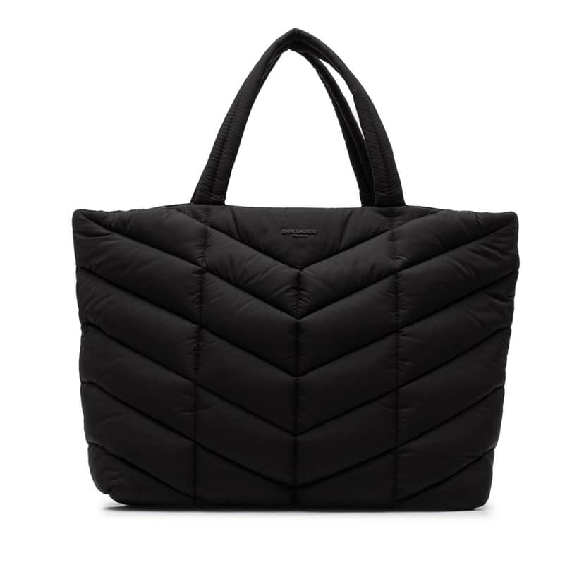 Saint Laurent Nylon Puffer Tote Black Good condition - Front View