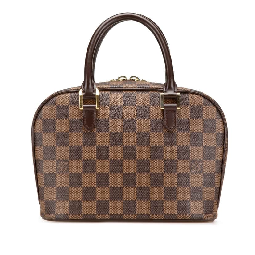 Louis Vuitton Damier Ebene Mini Sarria Brown Canvas Good condition - Front View