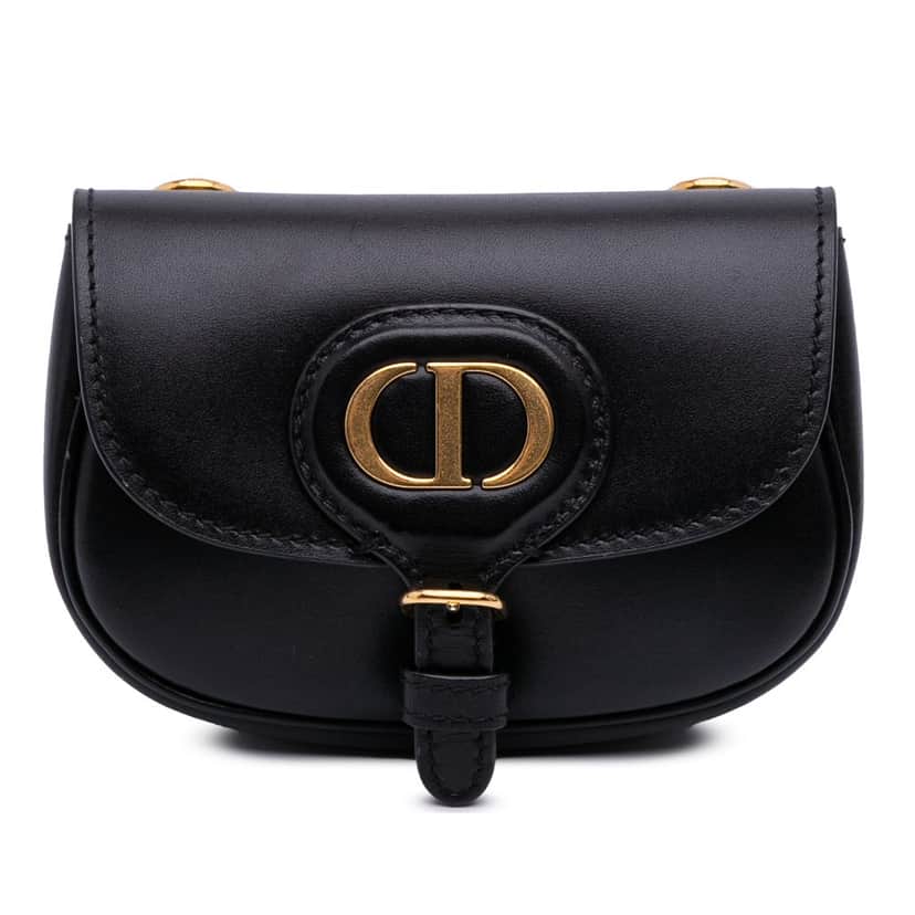 Dior Micro Leather Bobby Crossbody Black Leather Good condition - Front View