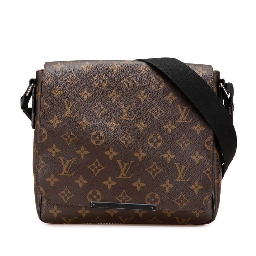Louis Vuitton Monogram Macassar District PM Brown Canvas Good condition - Front View