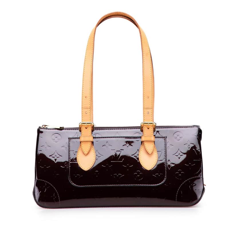 Louis Vuitton Monogram Vernis Rosewood Avenue Purple Leather Good condition - Front View