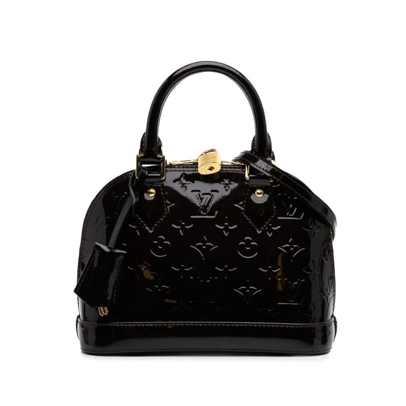 Louis Vuitton Monogram Vernis Alma BB Purple Leather Good condition - Front View