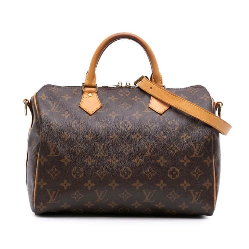 Louis Vuitton Monogram Speedy Bandouliere 30 Brown Canvas Good condition - Front View