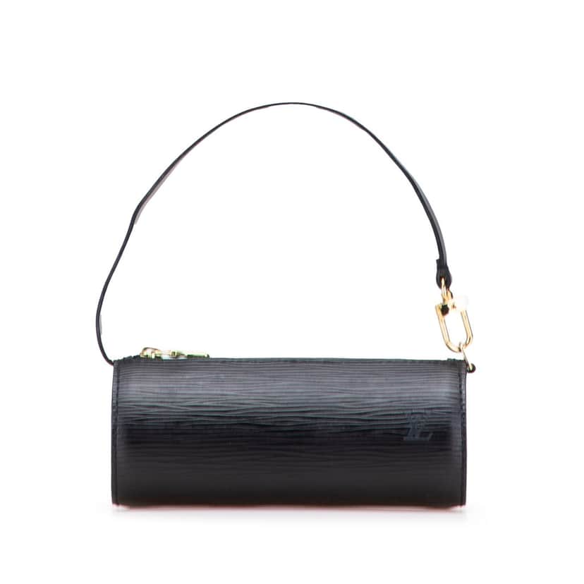 Louis Vuitton Epi Soufflot Pochette Black Leather Good condition - Front View
