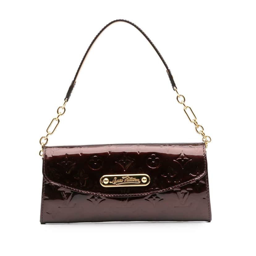 Louis Vuitton Monogram Vernis Sunset Boulevard Purple Leather Good condition - Front View