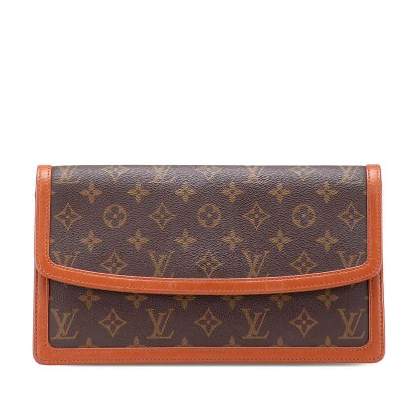 Louis Vuitton Monogram Pochette Dame GM Brown Canvas Good condition - Front View