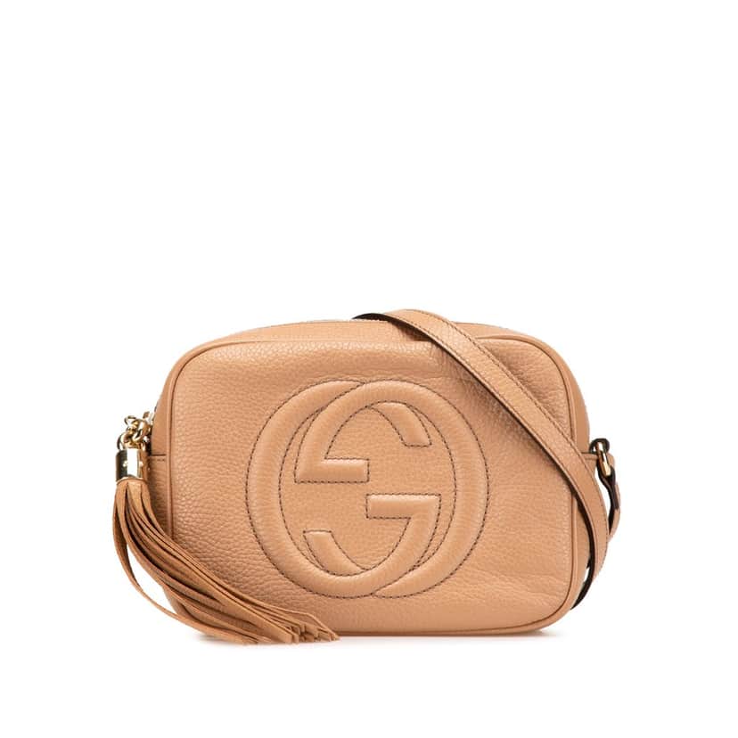 Gucci Leather Soho Disco Crossbody Brown Leather Good condition - Front View