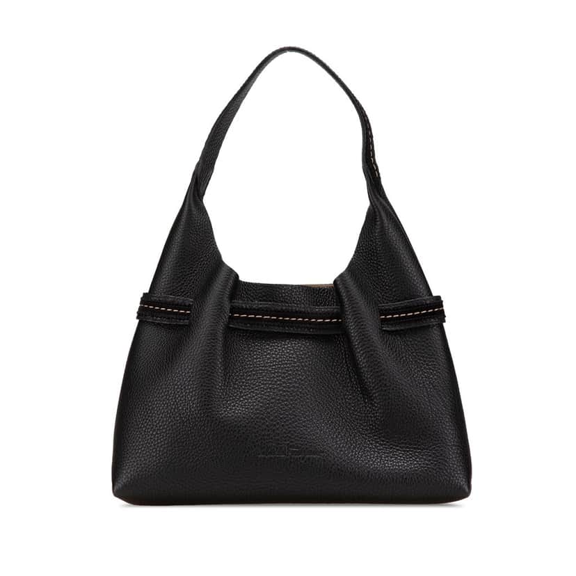 Salvatore Ferragamo Leather Shoulder Bag Black Leather Good condition - Front View