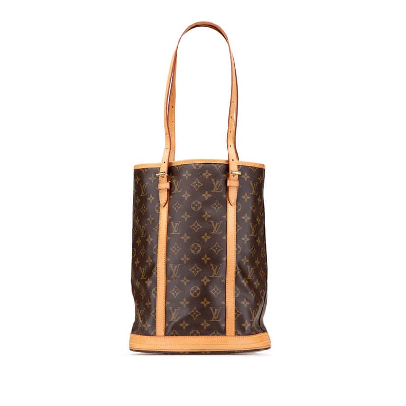 Louis Vuitton Monogram Bucket GM Brown Canvas Fair condition - Front View