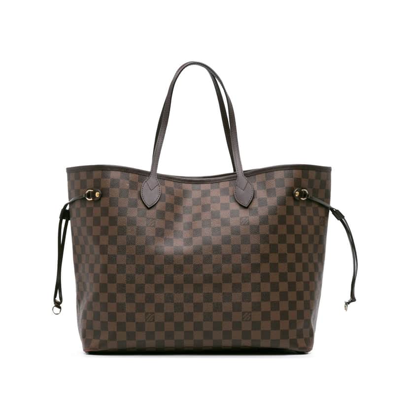 Louis Vuitton Damier Ebene Neverfull GM Brown Canvas Good condition - Front View