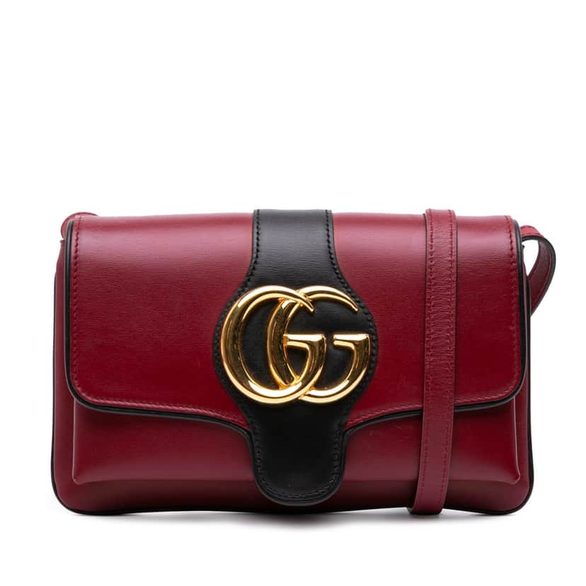 Gucci Small Bicolor Leather Arli Crossbody Red Leather Good condition - Front View