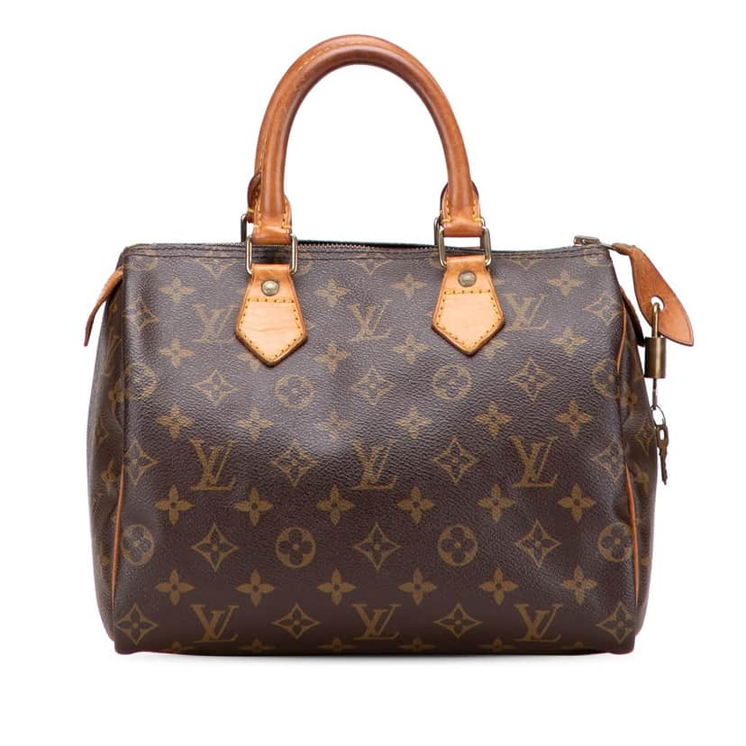Louis Vuitton Monogram Speedy 25 Brown Canvas Fair condition - Front View