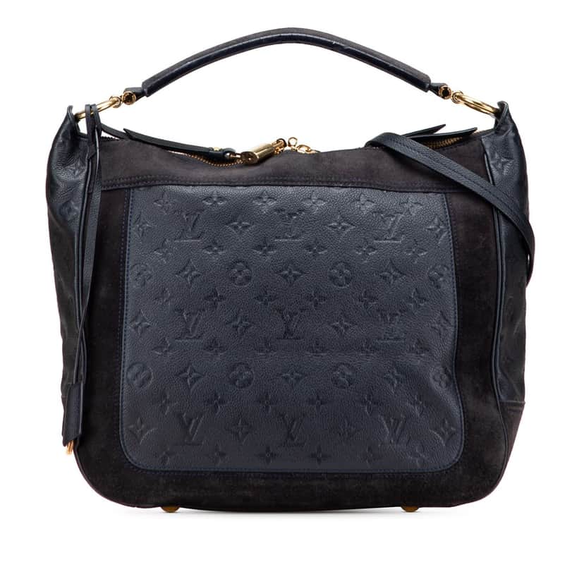 Louis Vuitton Monogram Empreinte Audacieuse MM Blue Leather Good condition - Front View