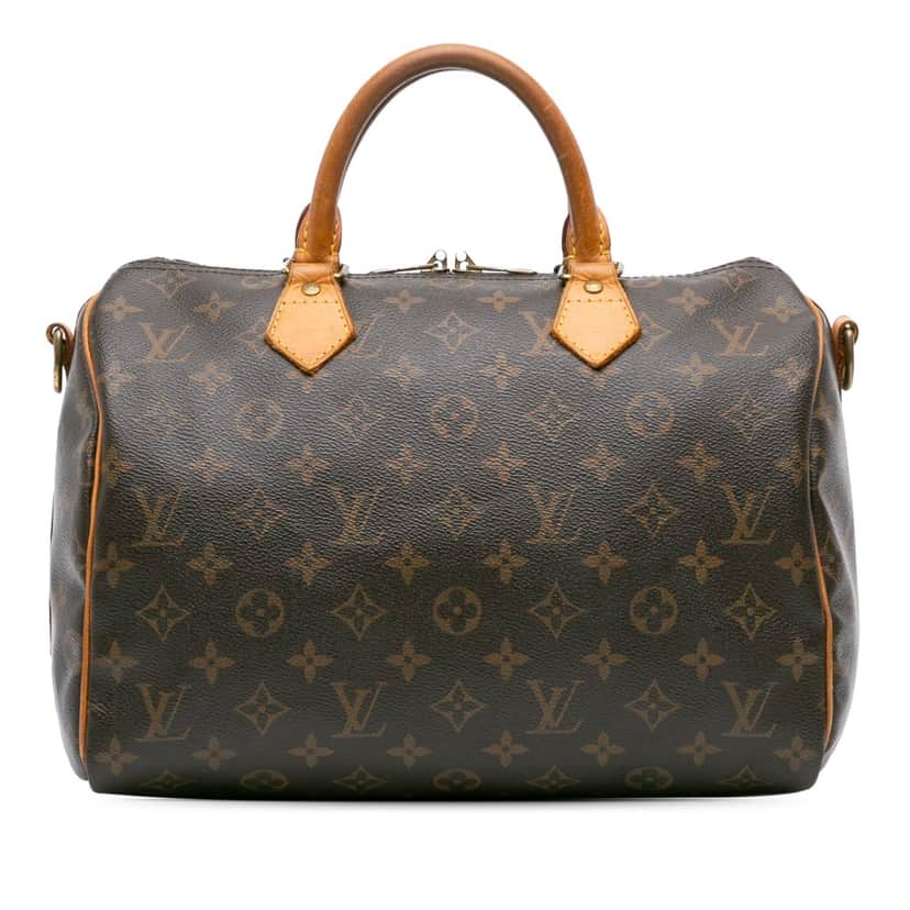 Louis Vuitton Monogram Speedy Bandouliere 30 Brown Canvas Fair condition - Front View