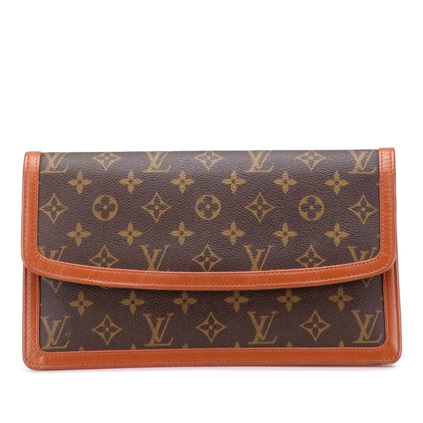 Louis Vuitton Monogram Pochette Dame GM Brown Canvas Good condition - Front View