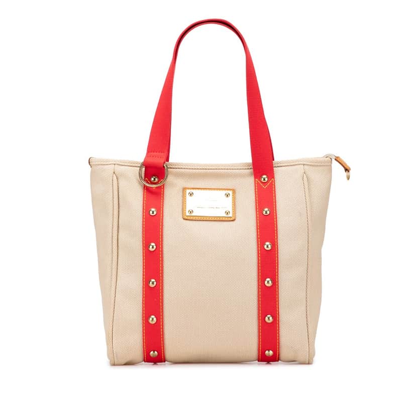 Louis Vuitton Antigua Cabas MM Brown Canvas Good condition - Front View