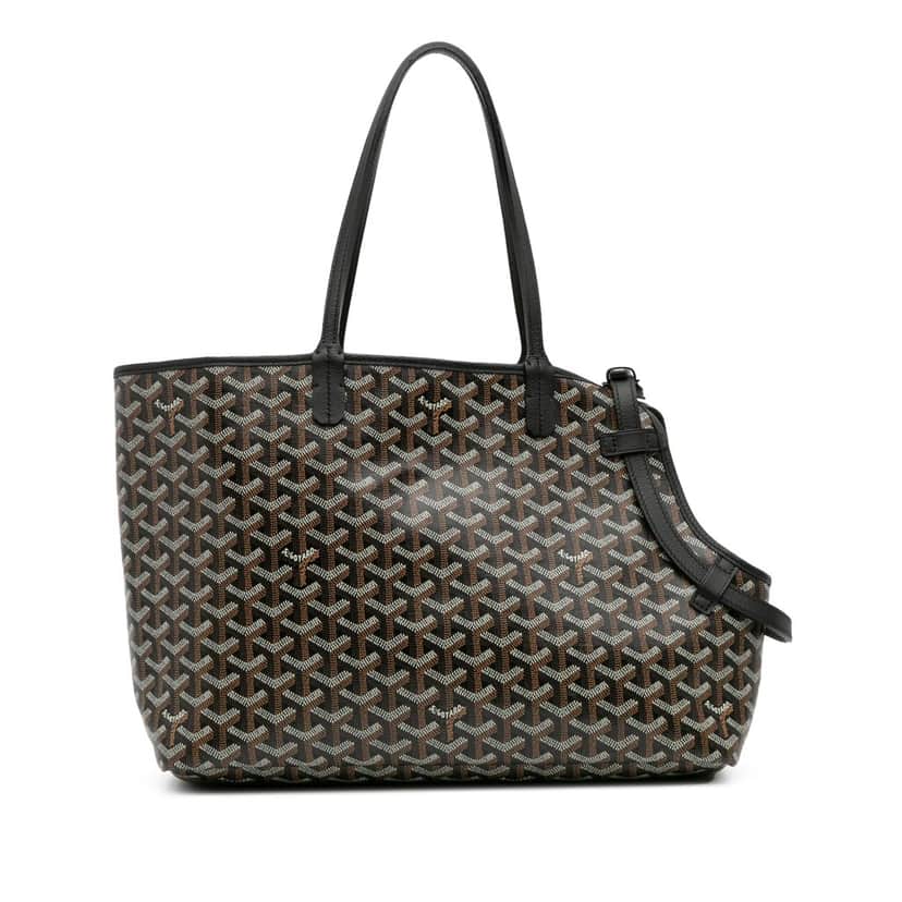 Goyard Goyardine Chien-Gris Pet Carrier Black Canvas Good condition - Front View