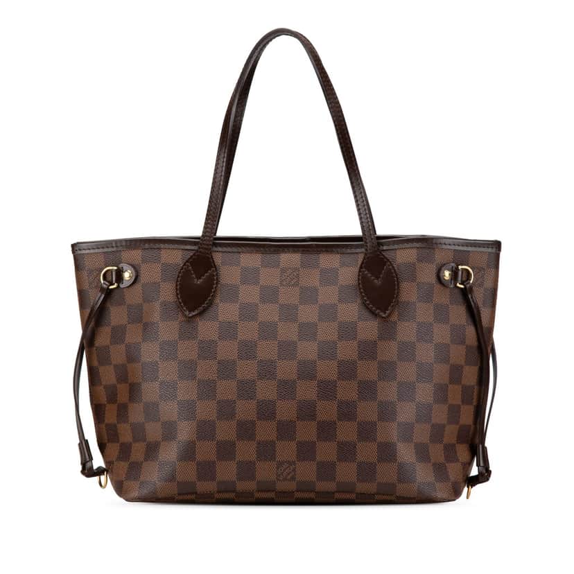 Louis Vuitton Damier Ebene Neverfull PM Brown Canvas Good condition - Front View